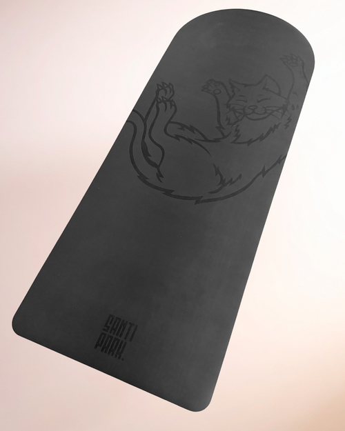 Black Coconut Rubber Yoga Mat